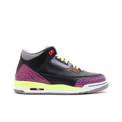 JORDAN 3 RETRO BLACK ATOMIC RED VOLT